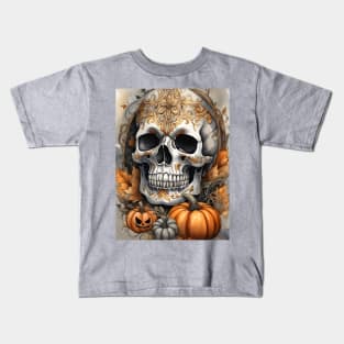 Scary Halloween Calaveras Kids T-Shirt